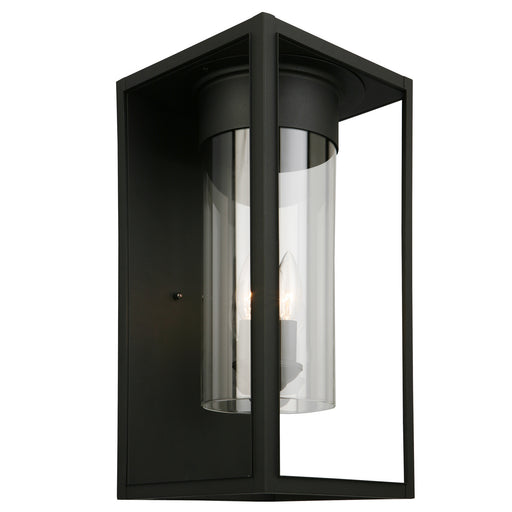Walker Hill One Light Outdoor Wall Mount Matte Black