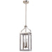 Eglo USA - 203107A - Three Light Pendant - Montrose - Acia Wood & Brushed Nickel