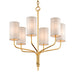 Troy Lighting - F6166-GL - Six Light Chandelier - Juniper - Gold Leaf