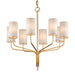 Troy Lighting - F6168-GL - Eight Light Chandelier - Juniper - Gold Leaf