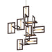 Troy Lighting - F6189-TBZ/SS - Nine Light Chandelier - Enigma - Bronze With Polished Stainless