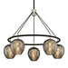 Troy Lighting - F6215-TBK/PN - Five Light Chandelier - Iliad - Carbide Blk & Pol Nickel