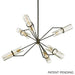 Troy Lighting - F6318-TBZ/BBA - Six Light Chandelier - Raef - Textured Bronze Brushed Brass