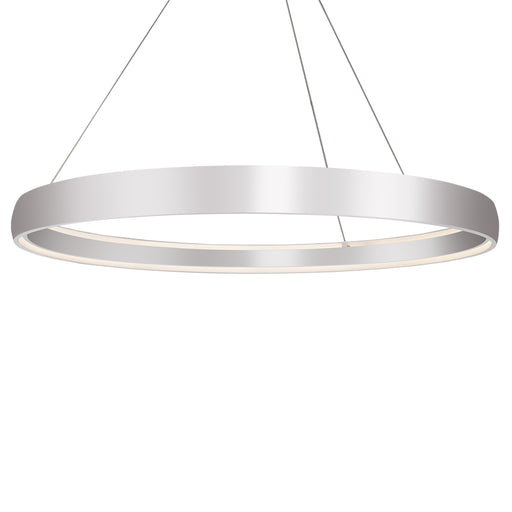 Halo LED Pendant Brushed Silver