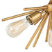 Vaxcel - C0164 - Three Light Semi Flush Mount - Estelle - Natural Brass