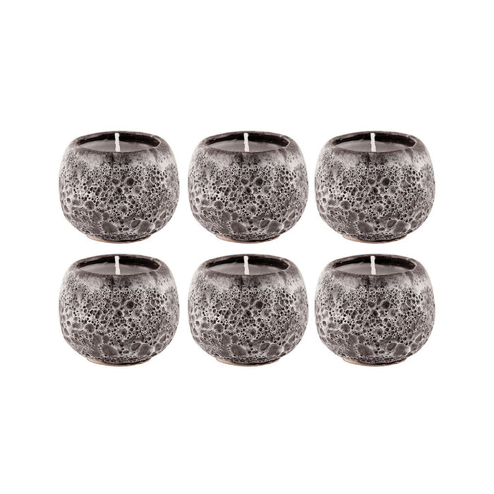 ELK Home - 444548/S6 - Set of 6 Filled Votives - Varanasi - Brown