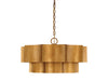 Savoy House - 7-101-6-54 - Six Light Pendant - Shelby - Gold Patina