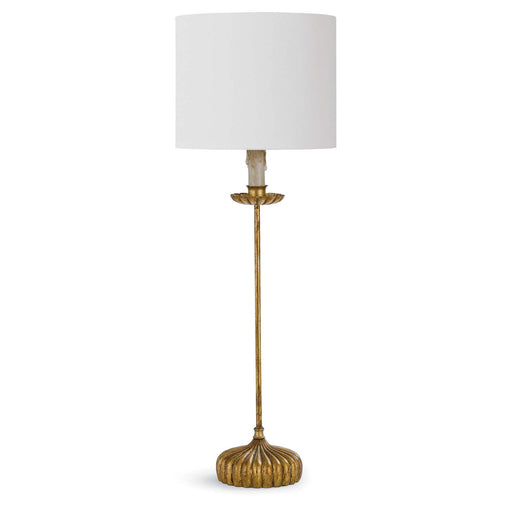 Clove One Light Table Lamp Antique Gold Leaf