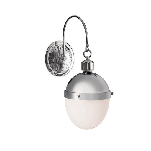 Otis One Light Wall Sconce Polished Nickel