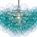 Regina Andrew - 16-1044AQ - One Light Chandelier - Bubbles - Brushed Nickel
