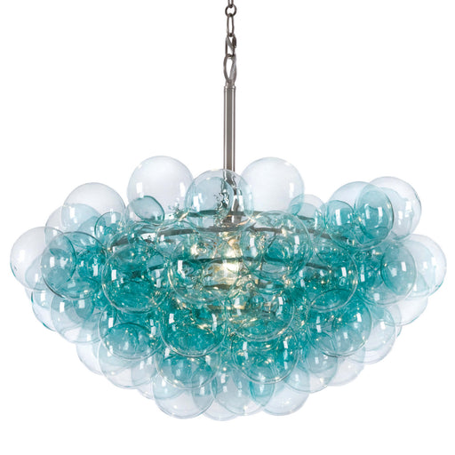 Bubbles One Light Chandelier Brushed Nickel