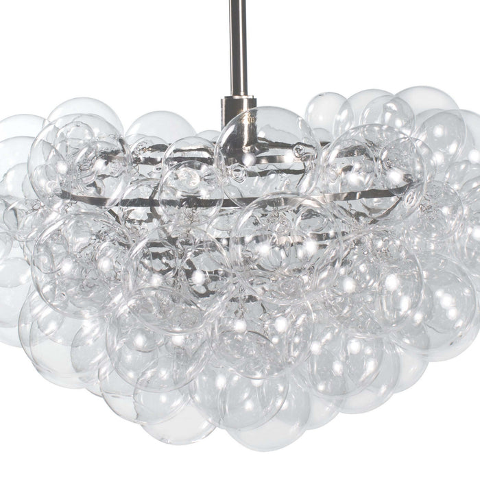 Regina Andrew - 16-1044CLR - One Light Chandelier - Bubbles - Brushed Nickel
