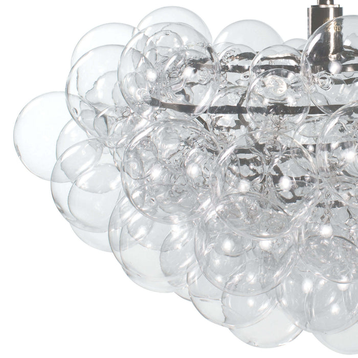 Regina Andrew - 16-1044CLR - One Light Chandelier - Bubbles - Brushed Nickel