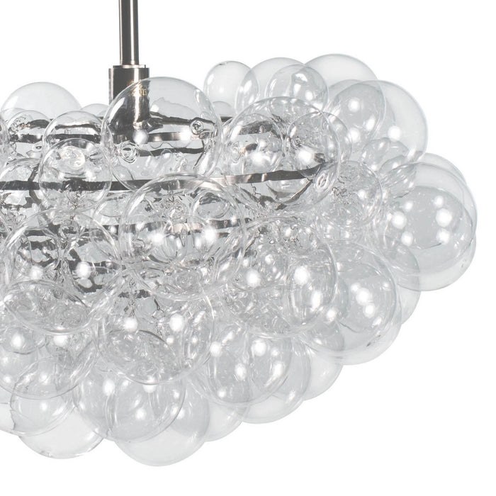 Regina Andrew - 16-1044CLR - One Light Chandelier - Bubbles - Brushed Nickel