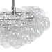 Regina Andrew - 16-1044CLR - One Light Chandelier - Bubbles - Brushed Nickel
