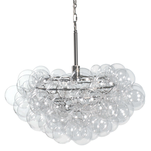 Bubbles One Light Chandelier Brushed Nickel