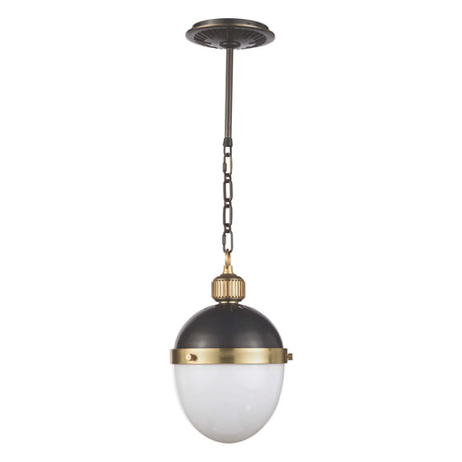 Otis One Light Pendant Blackened Brass