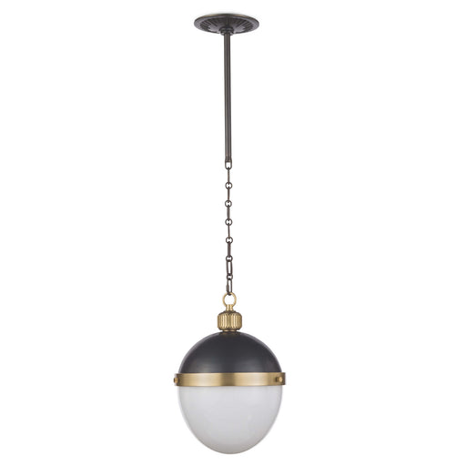Otis One Light Pendant Blackened Brass