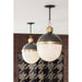 Regina Andrew - 16-1119BBNB - One Light Pendant - Otis - Blackened Brass