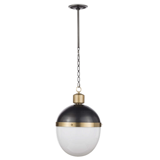 Otis One Light Pendant Blackened Brass
