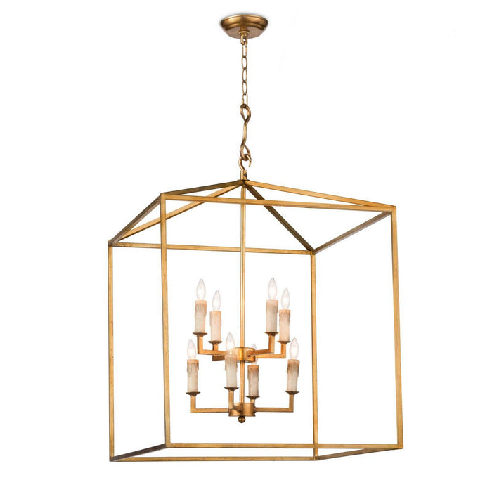 Regina Andrew - 16-1132AGL - Eight Light Lantern - Cape - Antique Gold