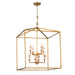 Regina Andrew - 16-1132AGL - Eight Light Lantern - Cape - Antique Gold