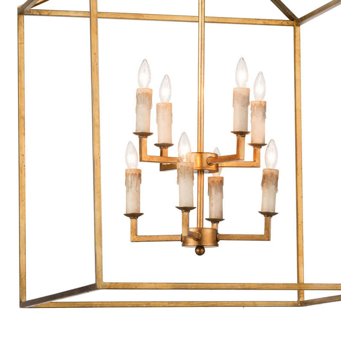 Regina Andrew - 16-1132AGL - Eight Light Lantern - Cape - Antique Gold