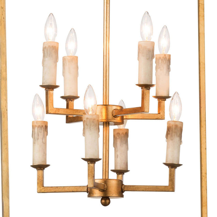 Regina Andrew - 16-1132AGL - Eight Light Lantern - Cape - Antique Gold