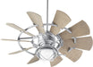 Quorum - 194410-9 - 44 Inch Patio Fan - Windmill - Galvanized