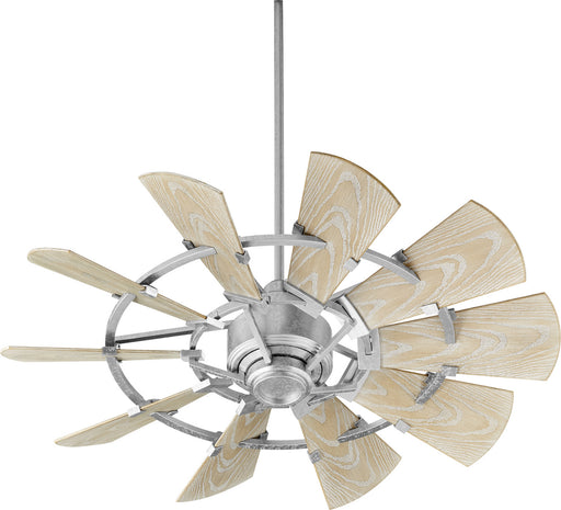 Quorum - 194410-9 - 44 Inch Patio Fan - Windmill - Galvanized
