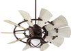 Quorum - 94410-86 - 44 Inch Ceiling Fan - Windmill - Oiled Bronze