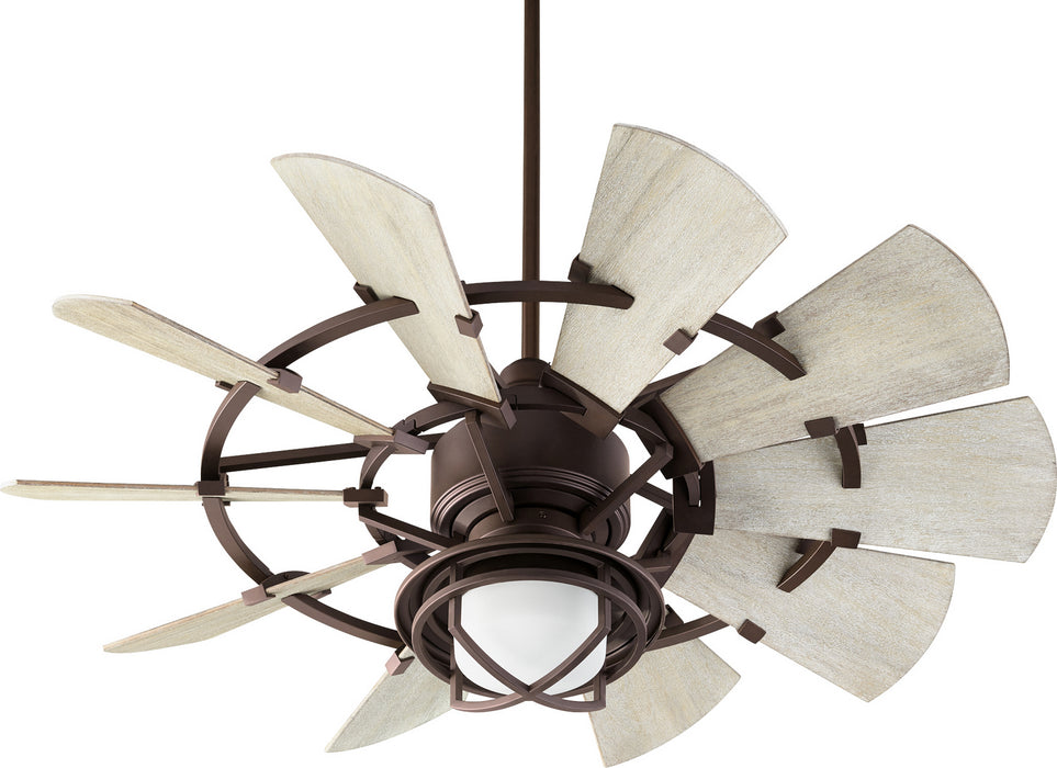 Quorum - 94410-86 - 44 Inch Ceiling Fan - Windmill - Oiled Bronze