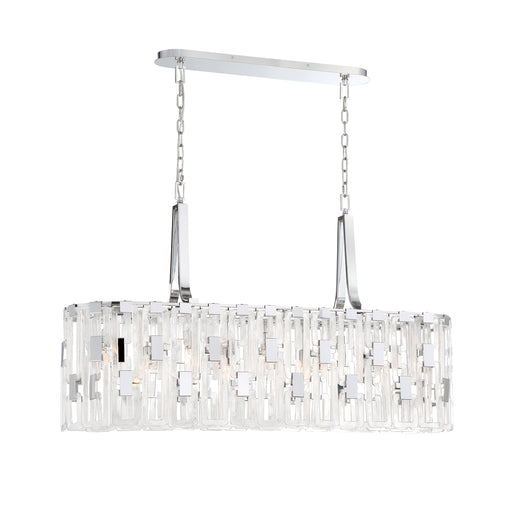 Viviana Nine Light Chandelier Chrome