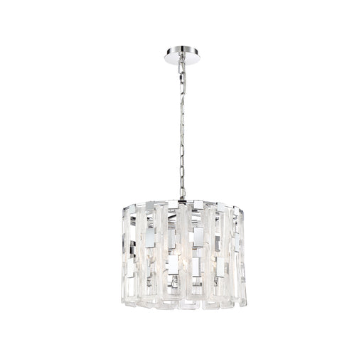 Viviana Four Light Chandelier Chrome