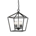 Millennium - 3234-MB - Four Light Pendant - Matte Black