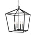 Millennium - 3254-MB - Four Light Pendant - Matte Black