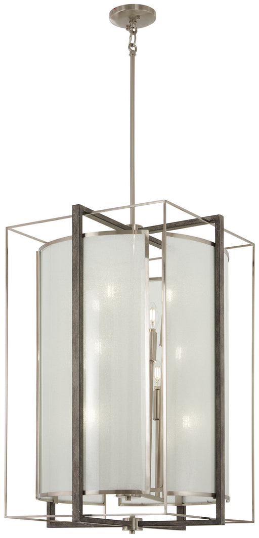 Minka-Lavery - 3569-098 - 12 Light Pendant - Tyson'S Gate - Brushed Nickel W/Shale Wood