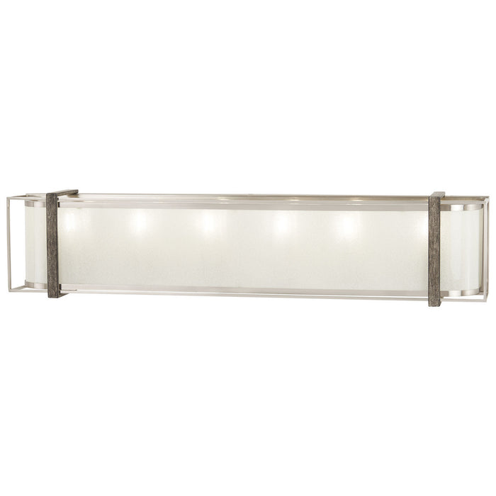 Minka-Lavery - 4566-098 - Six Light Bath - Tyson's Gate - Brushed Nickel w/Shale Wood