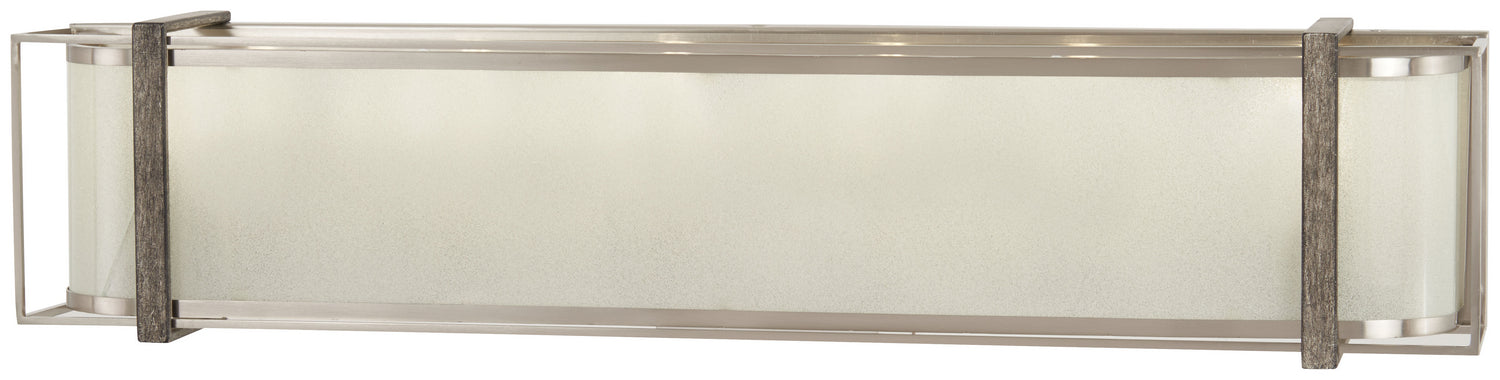 Minka-Lavery - 4566-098 - Six Light Bath - Tyson's Gate - Brushed Nickel w/Shale Wood