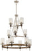 Minka-Lavery - 4641-106 - 12 Light Chandelier - Bridlewood - Stone Grey w/Brushed Nickel