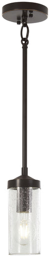 Elyton One Light Mini Pendant Downtown Bronze w/Gold Highlights