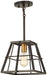 Minka-Lavery - 4761-416 - One Light Mini Pendant - Keely Calle - Painted Bronze w/Natural Brushed Brass