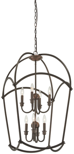 Jupiter's Canopy Eight Light Pendant Harvard Court Bronze
