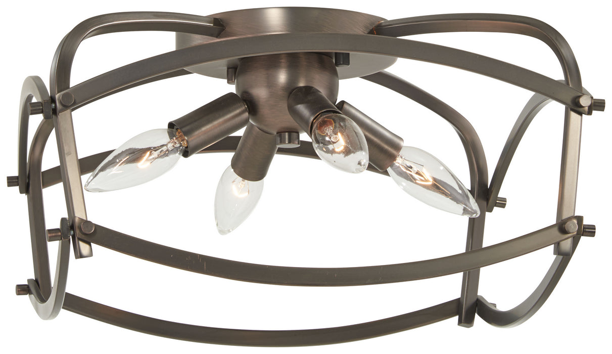 Minka-Lavery - 4779-281 - Four Light Flush Mount - Jupiter's Canopy - Harvard Court Bronze