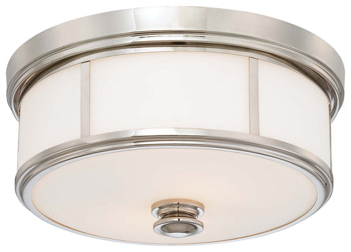 Five Light Flush Mount Polished Nickel