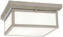 Minka-Lavery - 6919-84 - Two Light Flush Mount - Brushed Nickel