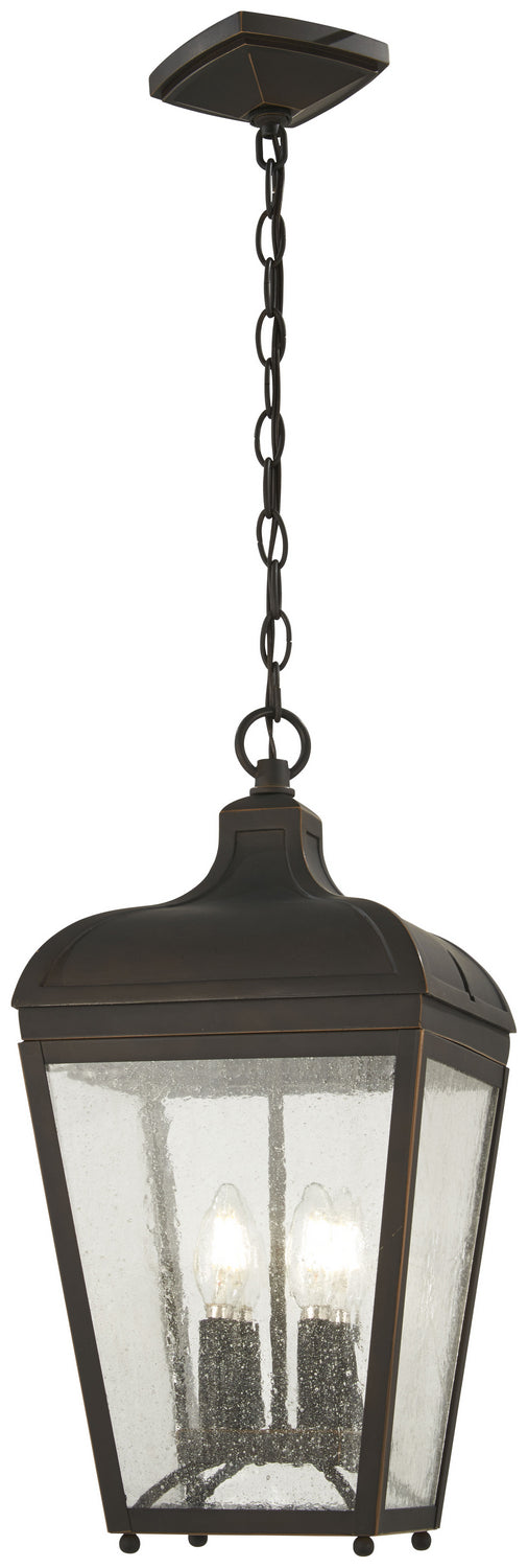 Minka-Lavery - 72484-143C - Four Light Chain Hung Lantern - Marquee - Oil Rubbed Bronze W/ Gold High