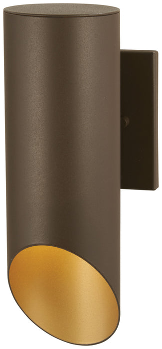 Minka-Lavery - 72611-287G - One Light Outdoor Wall Mount - Pineview Slope - Sand Bronze w/Gold