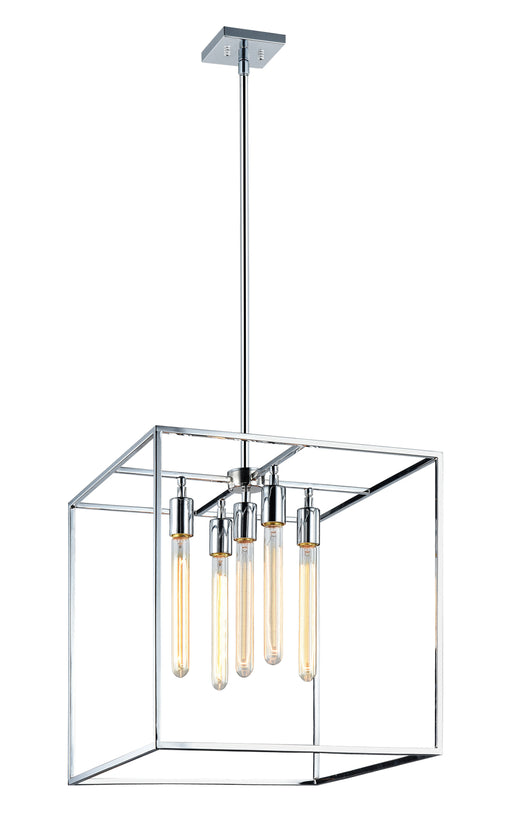 Matteo Lighting - C58005CH - Five Light Pendant - Glowstick - Chrome