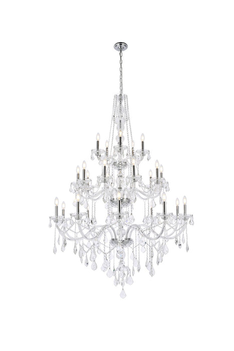 Verona 25 Light Chandelier Chrome-Large Chandeliers-Elegant Lighting-Lighting Design Store